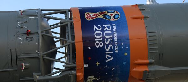 Tên lửa Soyuz với linh vật World Cup 2018 đã ở trên bệ phóng - Sputnik Việt Nam