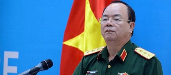 Thượng tướng Phạm Ngọc Minh phát biểu tại lễ khai mạc. - Sputnik Việt Nam