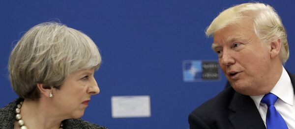 Tổng thống Hoa Kỳ Donald Trump và Thủ tướng Anh Theresa May Tổng thống Hoa Kỳ Donald Trump và Thủ tướng Anh Theresa May - Sputnik Việt Nam