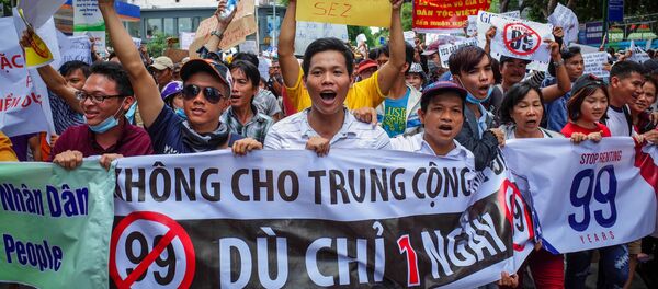 Biểu tình phản đối thông qua luật Đặc khu tại Việt Nam - Sputnik Việt Nam