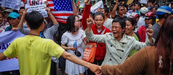Biểu tình phản đối thông qua luật Đặc khu tại Việt Nam - Sputnik Việt Nam