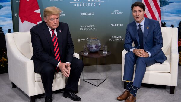 Donald Trump và Justin Trudeau - Sputnik Việt Nam