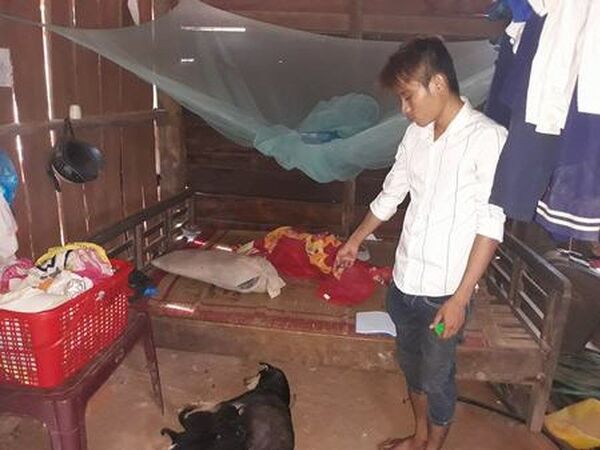 Hiện trường nơi xảy ra vụ việc tại nhà chị M. - Sputnik Việt Nam