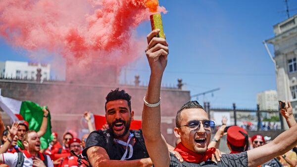 Fan bóng đá trước trận đấu World Cup giữa Tunisia và Anh - Sputnik Việt Nam