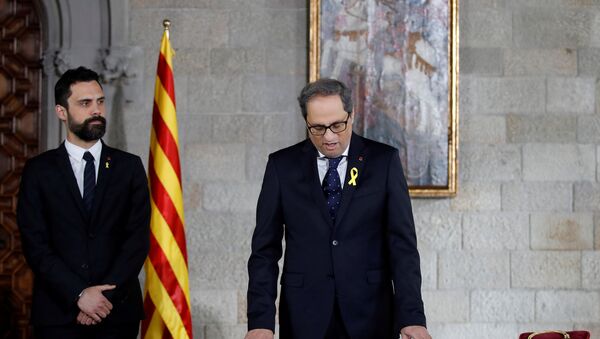 Người đứng đầu chính phủ Catalonia Quim Torra - Sputnik Việt Nam