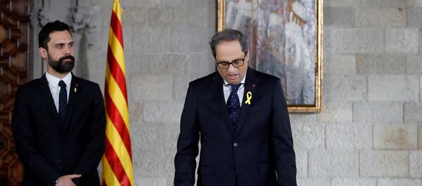 Người đứng đầu chính phủ Catalonia Quim Torra Người đứng đầu chính phủ Catalonia Quim Torra - Sputnik Việt Nam