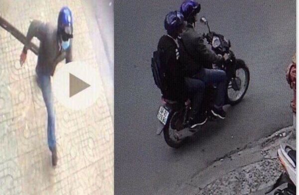 2 nghi can trong vụ nổ tại trụ sở công an bị camera ghi hình. - Sputnik Việt Nam