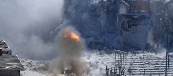 Боевые действия в районе Мухайям-эль-Ярмук на юге Дамаска Боевые действия в районе Мухайям-эль-Ярмук на юге Дамаска - Sputnik Việt Nam