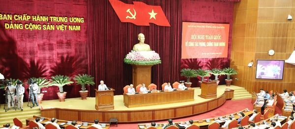 Khai mạc Hội nghị toàn quốc về công tác phòng, chống tham nhũng Khai mạc Hội nghị toàn quốc về công tác phòng, chống tham nhũng - Sputnik Việt Nam