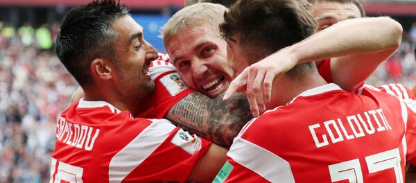 Trận đấu vòng bảng World Cup giữa đội tuyển Nga và Ả Rập Saudi - Sputnik Việt Nam