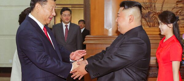Chủ tịch Tập Cận Bình gặp Kim Jong-un - Sputnik Việt Nam