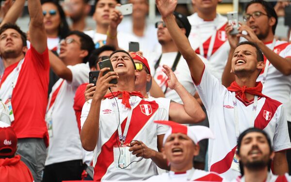 Trận đấu vòng bảng World Cup giữa đội tuyển Australia và Peru - Sputnik Việt Nam