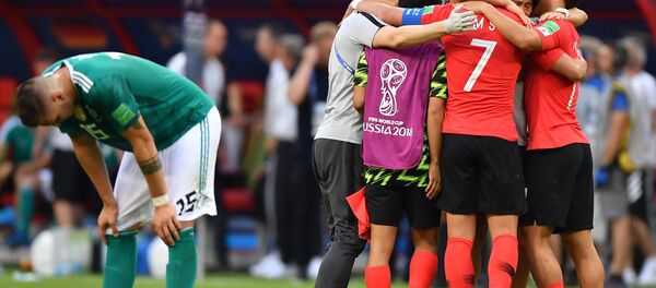 Đội tuyển Đức thất bại trước Hàn Quốc tại vòng bảng World Cup 2018 - Sputnik Việt Nam