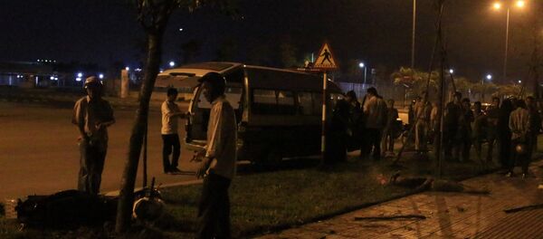 Công an có mặt tại hiện trường. - Sputnik Việt Nam