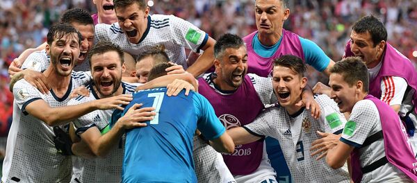 Trận đấu World Cup giữa đội tuyển Tây Ban Nha và Liên Bang Nga - Sputnik Việt Nam