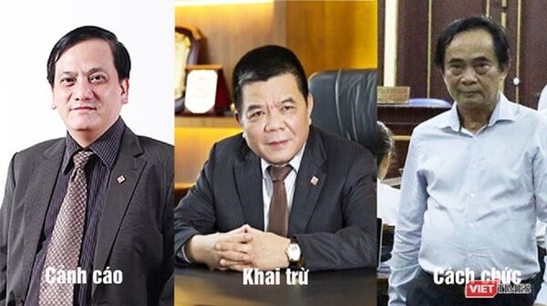 Ông Trần Bắc Hà (giữa) – ông Trần Lục Lang (trái) - ông Đoàn Ánh Sáng (phải) là những đồng hương, trưởng thành từ Chi nhánh BIDV Bình Định. - Sputnik Việt Nam