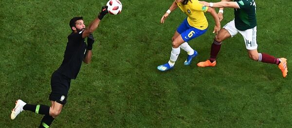 Trận đấu World Cup giữa đội tuyển Brazil và Mexico Trận đấu World Cup giữa đội tuyển Brazil và Mexico - Sputnik Việt Nam