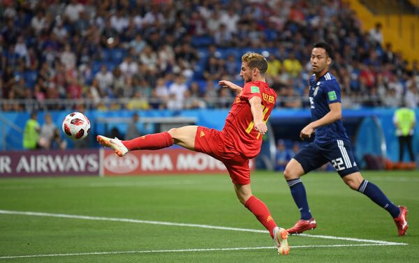 Trận đấu World Cup giữa đội tuyển Bỉ và Nhật Bản - Sputnik Việt Nam