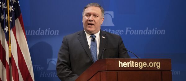 Secretary of State Mike Pompeo speaks at the Heritage Foundation, a conservative public policy think tank, in Washington, Monday, May 21, 2018 - Sputnik Việt Nam