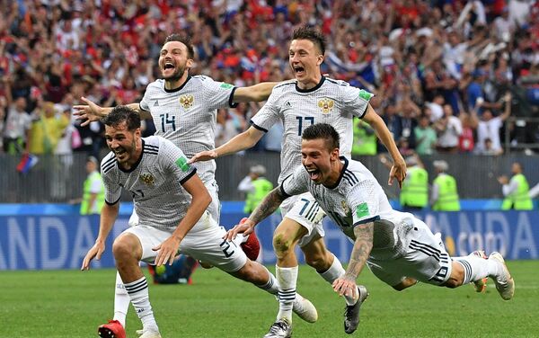 Trận đấu World Cup giữa đội tuyển Tây Ban Nha và Liên Bang Nga - Sputnik Việt Nam