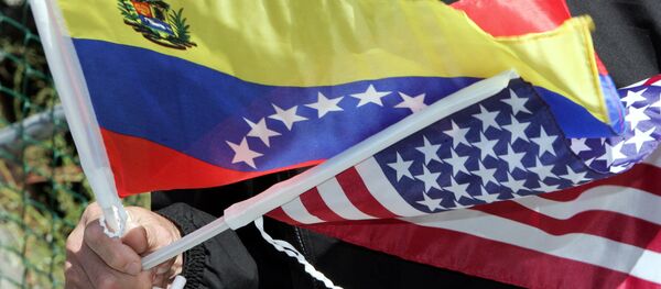 Flags of Venezuela and the USA - Sputnik Việt Nam