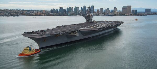 Tàu sân bay Mỹ USS Carl Vinson rời cảng San Diego để tham gia RIMPAC-2018 Tàu sân bay Mỹ USS Carl Vinson rời cảng San Diego để tham gia RIMPAC-2018 - Sputnik Việt Nam