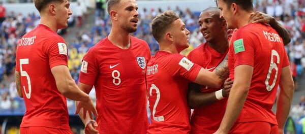 Trận đấu vòng tứ kết World Cup giữa đội tuyển Anh và Thụy Điển - Sputnik Việt Nam