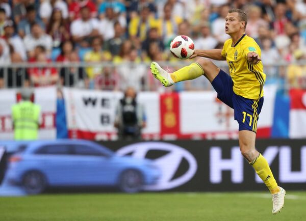 Trận đấu vòng tứ kết World Cup giữa đội tuyển Anh và Thụy Điển - Sputnik Việt Nam