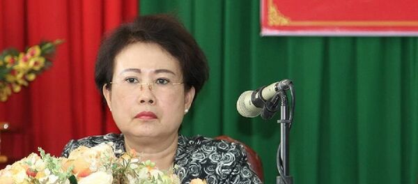 Bà Mỹ Thanh trong lần tiếp xúc cử tri cuối cùng vào đầu tháng 5-2018. - Sputnik Việt Nam