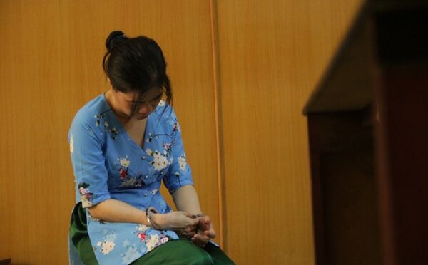 Bị cáo Vân bị tạm giam khoảng 3 năm nay. Bị cáo Vân bị tạm giam khoảng 3 năm nay. - Sputnik Việt Nam