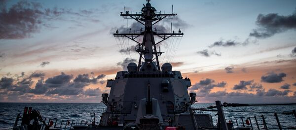 Tàu Mỹ USS Dewey tại cuộc tập trận Vành đai Thái Bình Dương lần thứ 26 (RIMPAC 2018) - Sputnik Việt Nam