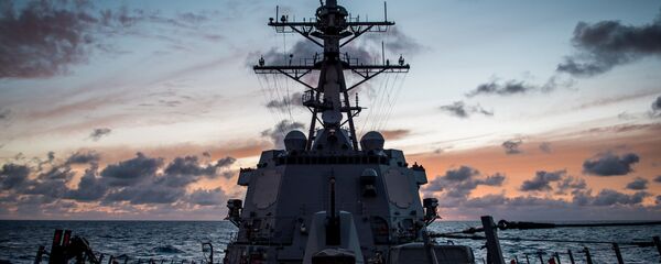 Tàu Mỹ USS Dewey tại cuộc tập trận Vành đai Thái Bình Dương lần thứ 26 (RIMPAC 2018) - Sputnik Việt Nam