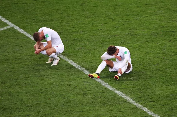 Cầu thủ của đội tuyển quốc gia Anh sau trận bán kết World Cup giữa các đội tuyển quốc gia Croatia và Anh Cầu thủ của đội tuyển quốc gia Anh sau trận bán kết World Cup giữa các đội tuyển quốc gia Croatia và Anh - Sputnik Việt Nam