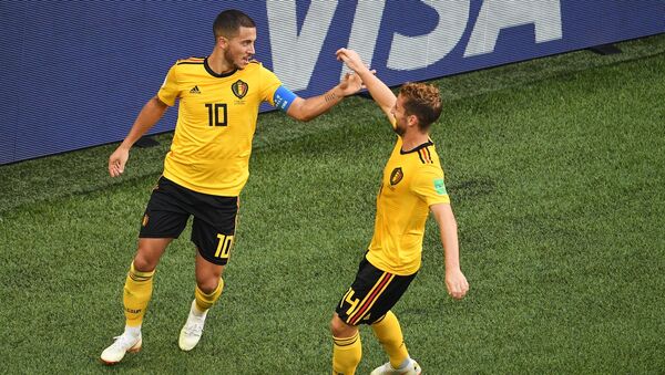 Trận đấu vòng tứ kết World Cup giữa đội tuyển Bỉ và Anh - Sputnik Việt Nam