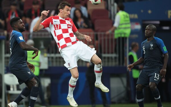 Trận đấu chung kết của FIFA World Cup giữa đội tuyển Pháp và đội tuyển Croatia - Sputnik Việt Nam