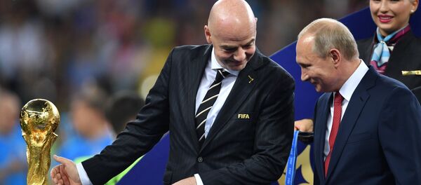 Lễ long trọng trao giải thưởng cho các cầu thủ của World Cup 2018 - Sputnik Việt Nam
