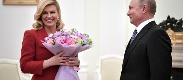 Tổng thống Croatia, bà Kolinda Grabar-Kitarovic - Sputnik Việt Nam
