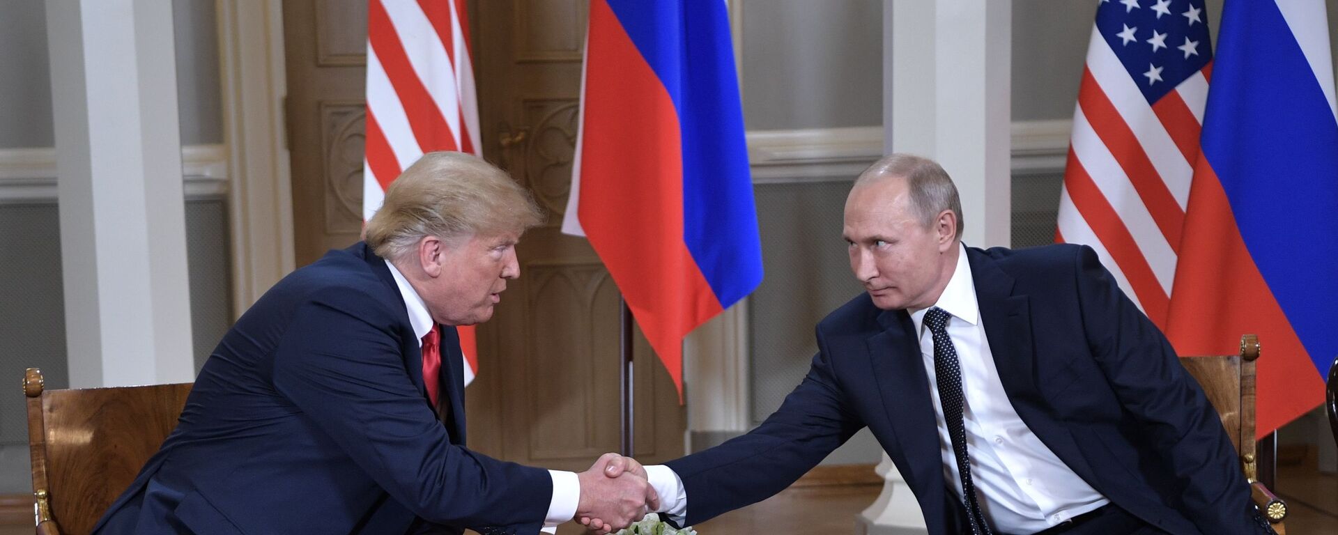 Donald Trump và Vladimir Putin  - Sputnik Việt Nam, 1920, 07.10.2024