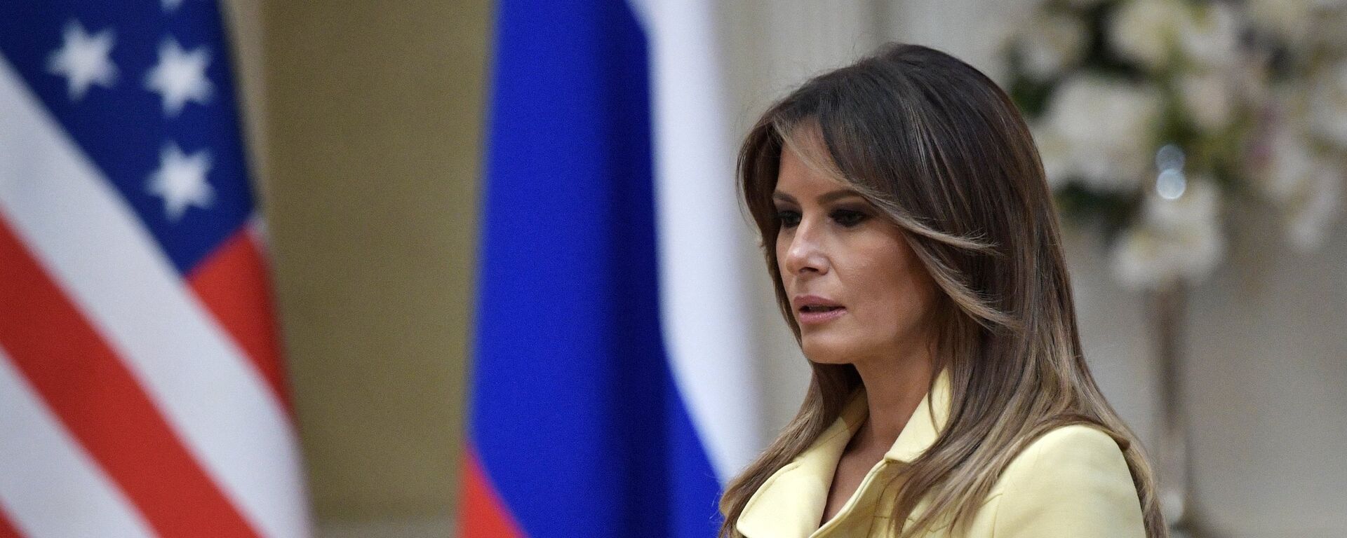 Melania Trump trong khi cuộc gặp gỡ giữa Vladimir Putin và Donald Trump - Sputnik Việt Nam, 1920, 18.08.2025