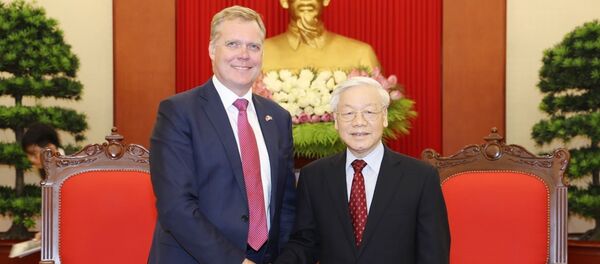 Tổng Bí thư Nguyễn Phú Trọng tiếp Chủ tịch Hạ viện Australia Tony Smith thăm chính thức Việt Nam. Tổng Bí thư Nguyễn Phú Trọng tiếp Chủ tịch Hạ viện Australia Tony Smith thăm chính thức Việt Nam. - Sputnik Việt Nam