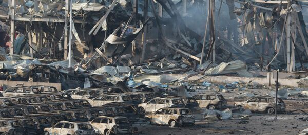 Thiệt hại do vụ nổ ở Thiên Tân - Sputnik Việt Nam