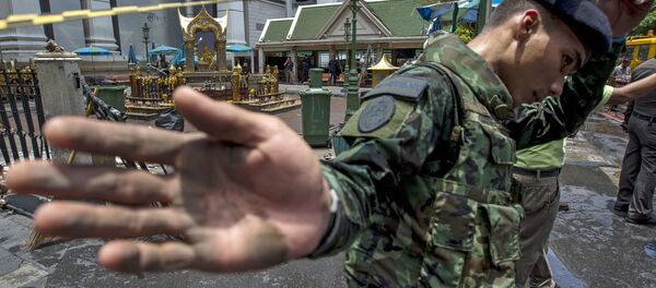 Các chuyên gia làm việc tại hiện trường vụ nổ ở Bangkok Các chuyên gia làm việc tại hiện trường vụ nổ ở Bangkok - Sputnik Việt Nam