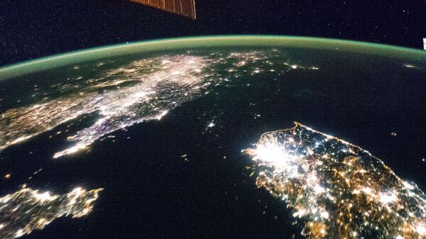 Bán đảo Triều Tiên chụp từ ISS - Sputnik Việt Nam