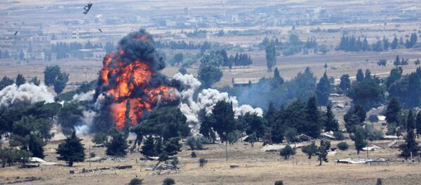 Vụ nổ ở phía Syria của biên giới Syria-Israel - Sputnik Việt Nam