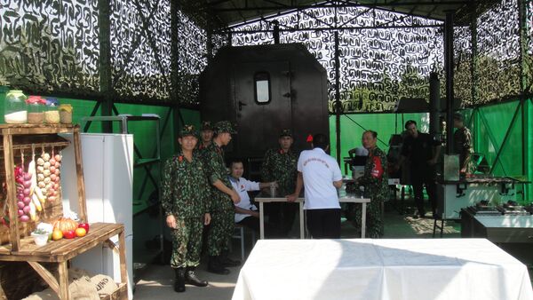 Các thành viên đội Việt Nam ở thao trường Alabino - Sputnik Việt Nam