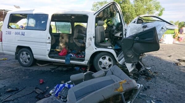 Hiện trường vụ tai nạn. - Sputnik Việt Nam