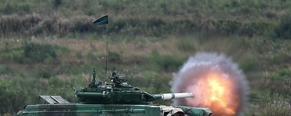 Xe tăng của quân đội Iran trong vòng bán kết đầu tiên của cuộc thi quốc tế Tank biathlon-2018 Xe tăng của quân đội Iran trong vòng bán kết đầu tiên của cuộc thi quốc tế Tank biathlon-2018 - Sputnik Việt Nam