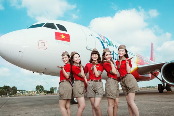 Tiếp viên Vietjet Air Tiếp viên Vietjet Air - Sputnik Việt Nam