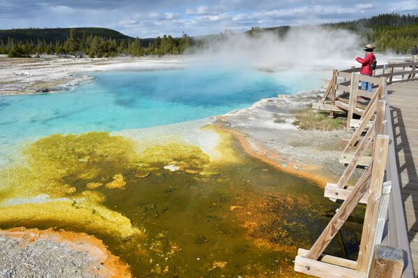 Mạch nước phun tại Yellowstone Mạch nước phun tại Yellowstone - Sputnik Việt Nam