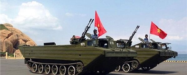 Xe PTS-M được Việt Nam tích hợp vũ khí phòng không. Xe PTS-M được Việt Nam tích hợp vũ khí phòng không. - Sputnik Việt Nam